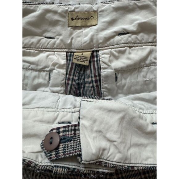 Elevenses Anthropologie Plaid wide leg pants, size 6 - Picture 3 of 6